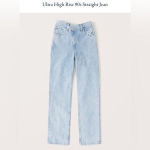 Abercrombie Ultra High Rise 90s Straight Jean